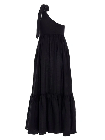 Shop Zimmermann Women's Black Linen Dress