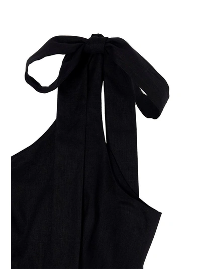 Shop Zimmermann Women's Black Linen Dress