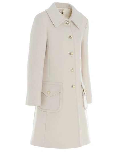 Shop Gucci Women's White Outerwear Jacket