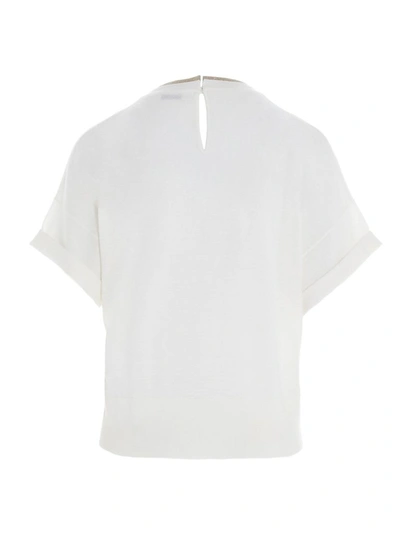 Shop Brunello Cucinelli Women's White T-shirt