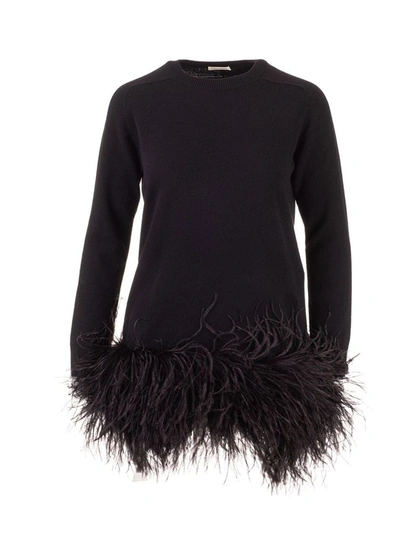 Shop Saint Laurent Women's Black Cashmere Sweater