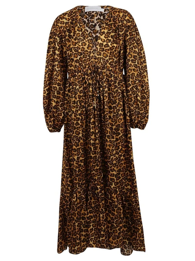 Shop Zimmermann Women's Brown Silk Dress