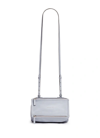 Givenchy 'pandora' Mini Sugar Leather Bag In Light Blue