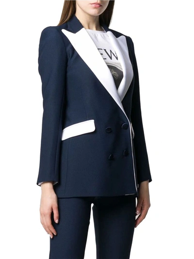 Shop Hebe Studio Women's Blue Polyester Blazer