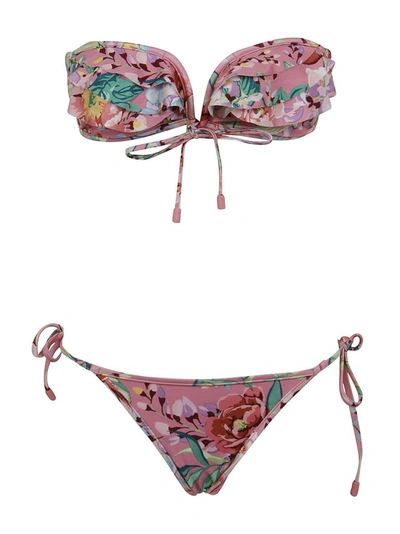 Shop Zimmermann Women's Pink Polyester Bikini