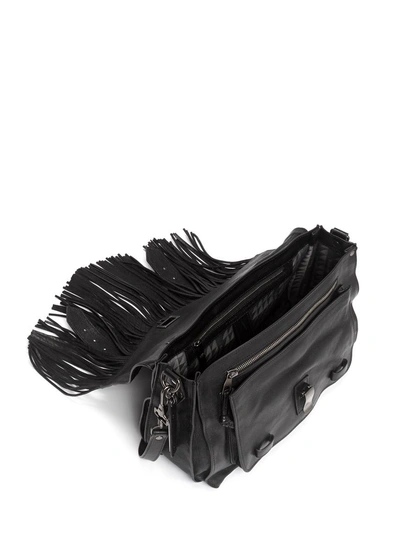 Shop Proenza Schouler 'ps1' Medium Fringe Leather Satchel