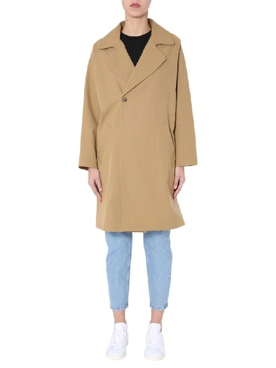 Shop Apc A.p.c. Women's Beige Trench Coat