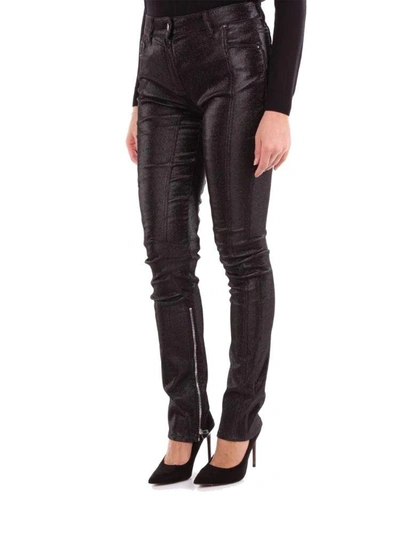 Shop Palm Angels Women's Black Synthetic Fibers Jeans