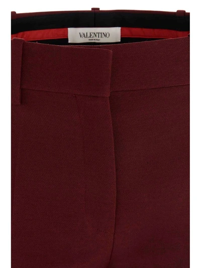 Shop Valentino Women's Burgundy Pants