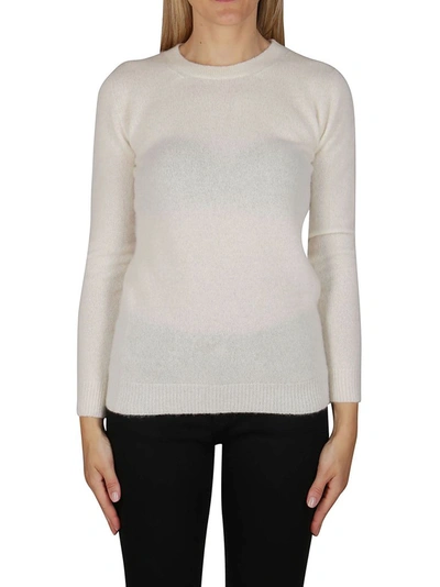 Shop Agnona Women's White Cashmere Sweater