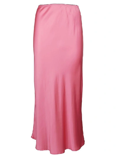 Shop Andamane Women's Pink Viscose Skirt