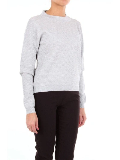Shop Moschino Women's Silver Viscose Sweater