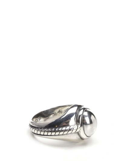 Shop Ugo Cacciatori Men's Silver Metal Ring