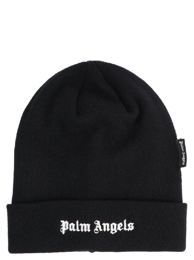 Shop Palm Angels Men's Black Wool Hat