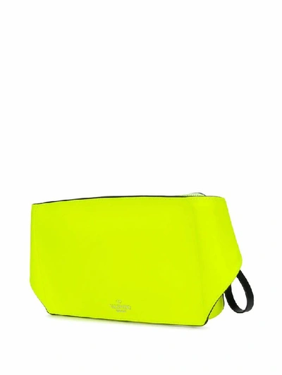 Shop Valentino Men's Yellow Leather Belt Bag