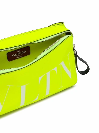 Shop Valentino Men's Yellow Leather Belt Bag