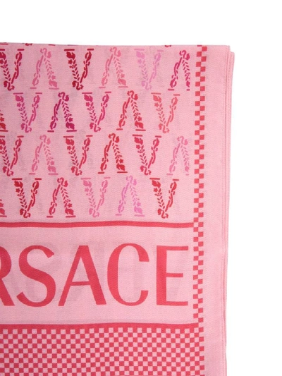 Shop Versace Women's Pink Scarf