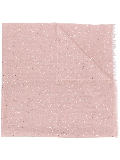 Shop Brunello Cucinelli Women's Pink Cashmere Scarf