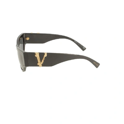 Shop Versace Women's Black Metal Sunglasses
