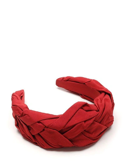 Shop Red Valentino Women's Red Polyester Headband