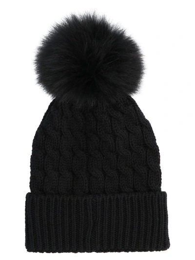 Shop Moncler Women's Black Wool Hat
