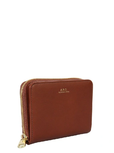 Shop Apc A.p.c. Women's Brown Wallet