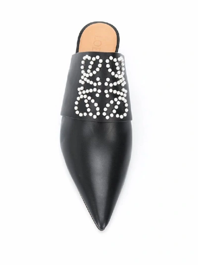 Shop Loewe Women's Black Leather Heels
