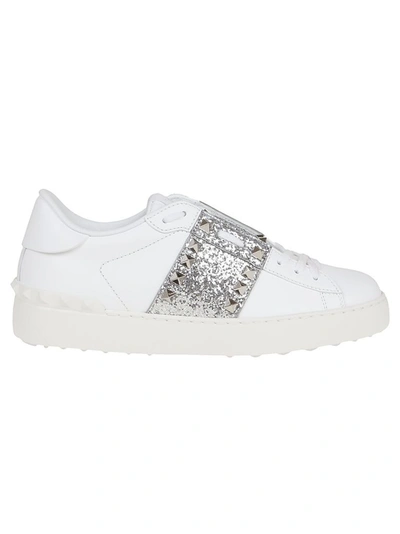 Shop Valentino Garavani Women's White Leather Sneakers