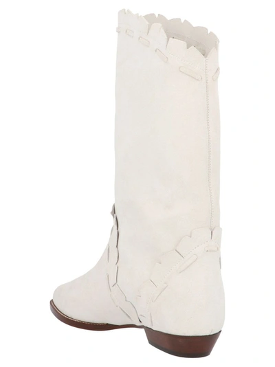 Shop Isabel Marant Women's White Ankle Boots