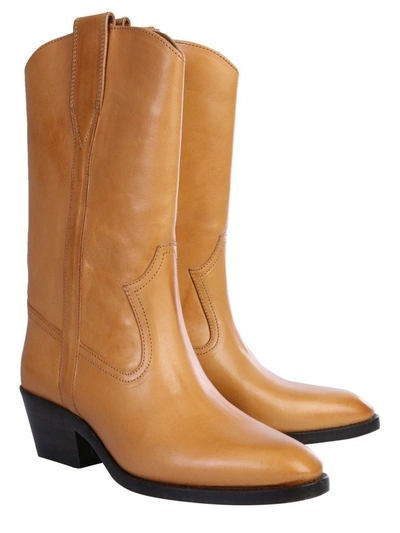 Shop Isabel Marant Étoile Women's Brown Leather Boots