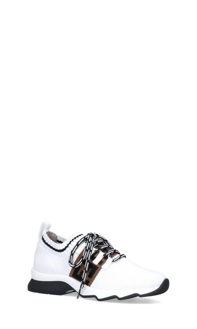 Shop Fendi Women's White Synthetic Fibers Sneakers