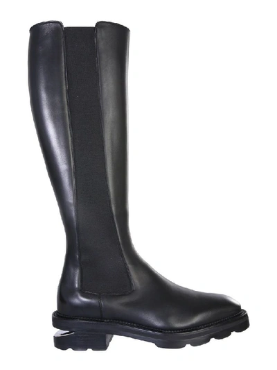 Shop Alexander Wang Women's Black Leather Boots
