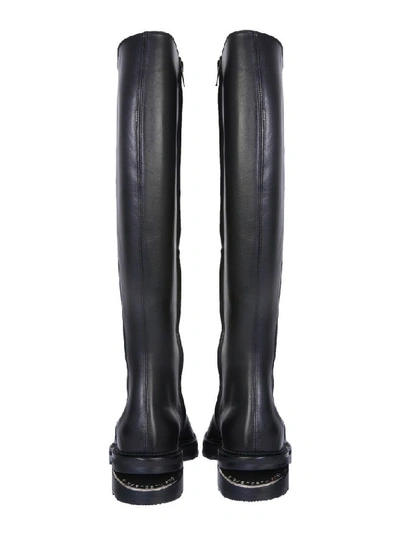 Shop Alexander Wang Women's Black Leather Boots
