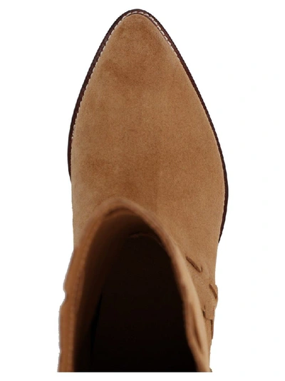 Shop Isabel Marant Women's Brown Suede Ankle Boots