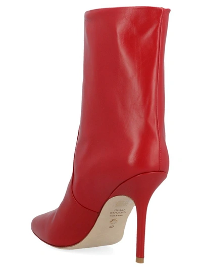 Shop Stuart Weitzman Women's Red Ankle Boots