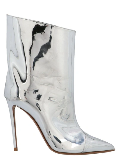 Shop Alexandre Vauthier Women's Silver Ankle Boots