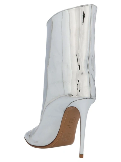 Shop Alexandre Vauthier Women's Silver Ankle Boots