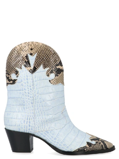 Shop Paris Texas Women's Light Blue Ankle Boots