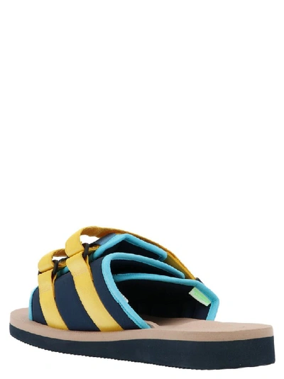 Shop Suicoke Men's Blue Nylon Sandals