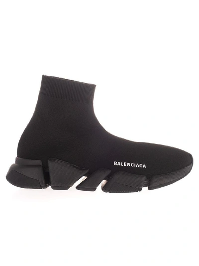 Shop Balenciaga Men's Black Polyester Sneakers