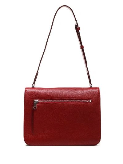 Shop Burberry Women's Red Leather Shoulder Bag