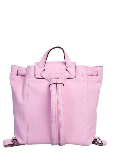 Shop Longchamp Women's Pink Leather Backpack