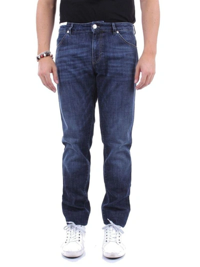 Shop Pt01 Men's Blue Cotton Jeans