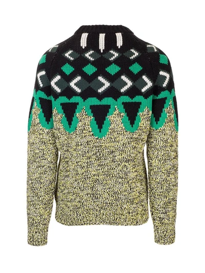 Shop Prada Men's Multicolor Wool Sweater