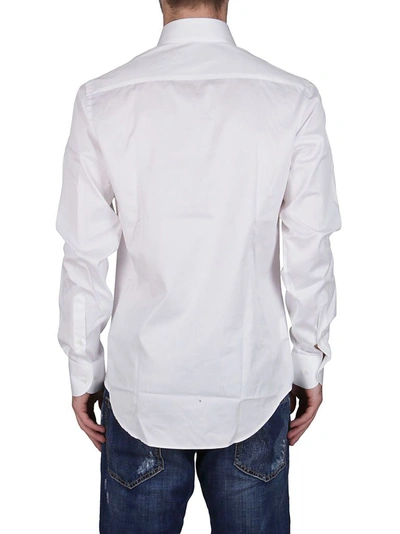 Shop Giorgio Armani Men's White Cotton Shirt