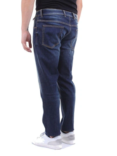 Shop Pt01 Men's Blue Cotton Jeans