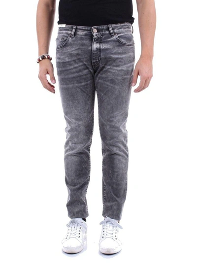 Shop Pt01 Men's Grey Cotton Jeans