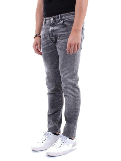Shop Pt01 Men's Grey Cotton Jeans