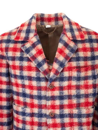 Shop Gucci Men's Red Wool Coat