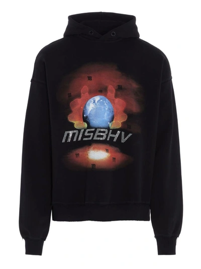 Shop Misbhv Men's Black Cotton Sweatshirt